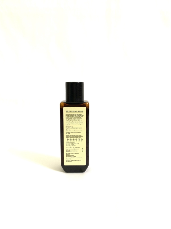 Orgenik: Shop Red Onion Blackseed Oil - Cold Pressed from brand Sarvm Naturals