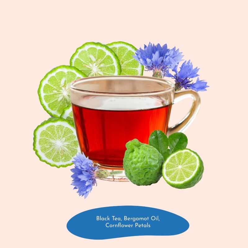 Orgenik: Earl Grey Black Tea Leaf A Delectable Refreshing Drink Premium Black Tea Rich Flavour Assam Tea Anti-Oxidants made with 100% Whole Long Leaf 40 Pyramid Tea Bags - Pack of 2 from brand Freshleaf