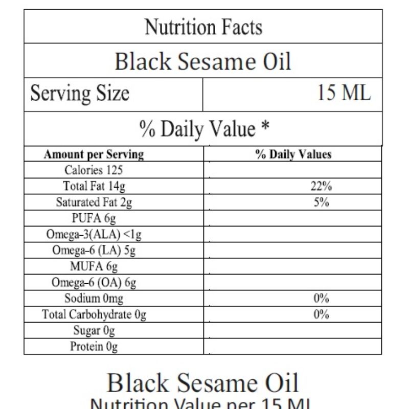 Orgenik: Black Sesame Oil (Plastic Bottle) from brand Florocia