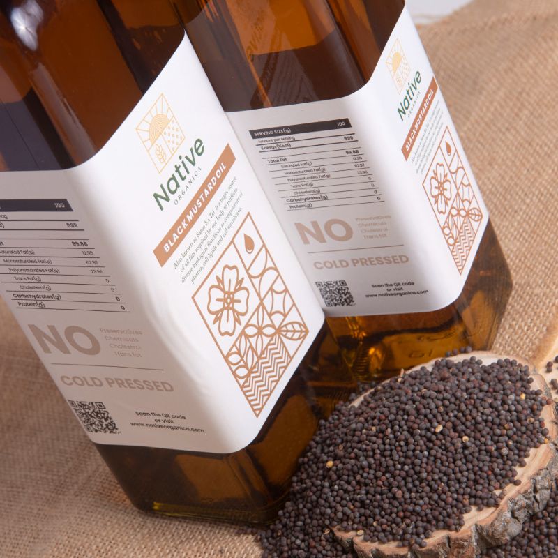 Orgenik: Cold Pressed Black Mustard Oil from the brand Native Organica 