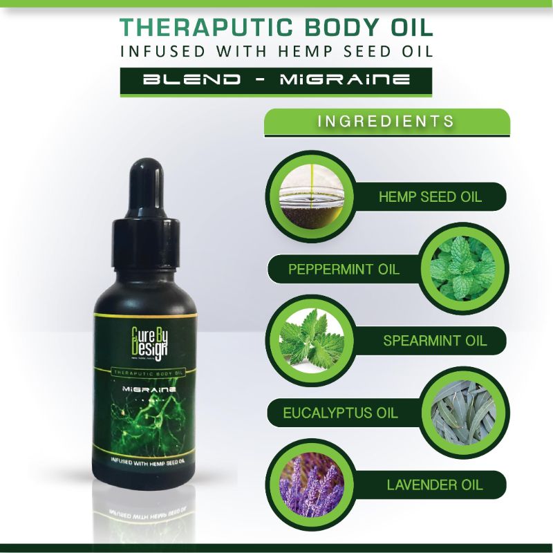 Orgenik: Therapeutic Healing Blend (Migraine) from the brand Cure By Design