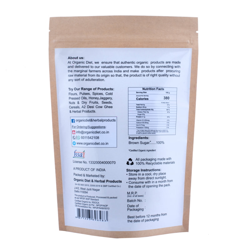 Orgenik: Shop Organic Brown Sugar from the brand Organic Diet