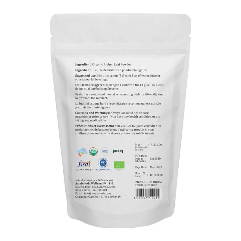Orgenik: Brahmi Powder from brand Aarshaveda