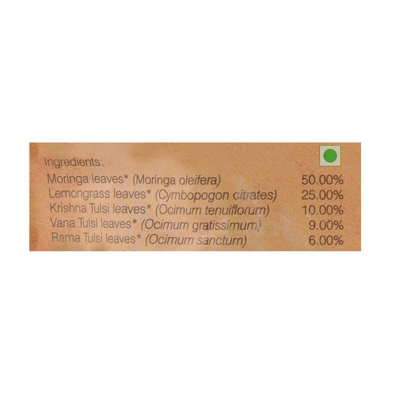 Orgenik: Shop Tulsi Moringa 100 g Zipper Pack from the brand Organic Wellness