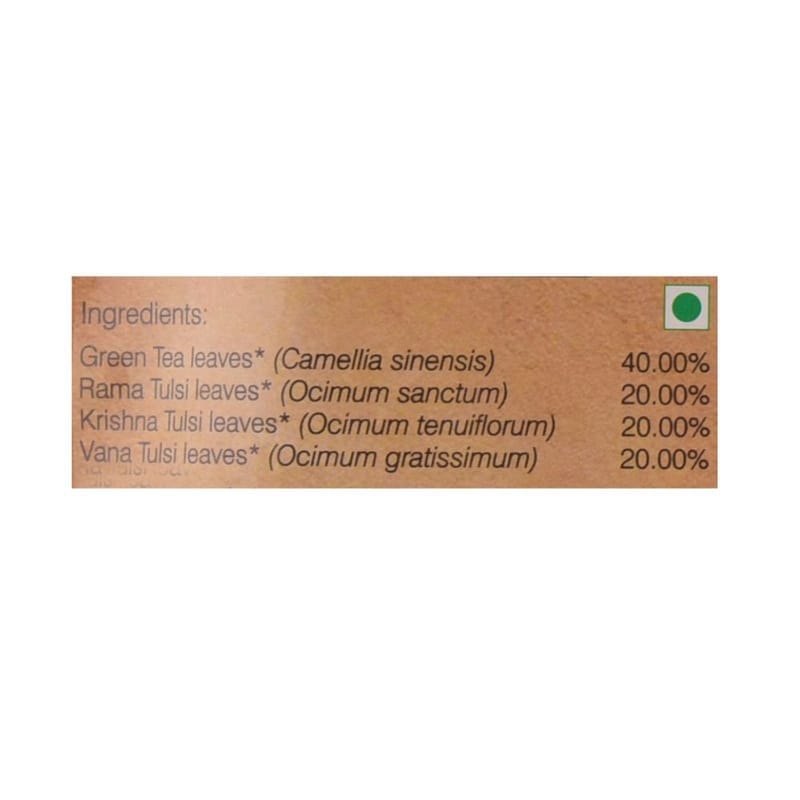Orgenik: Shop Tulsi Green Tea Classic 100 g Zipper Pack from the brand Organic Wellness