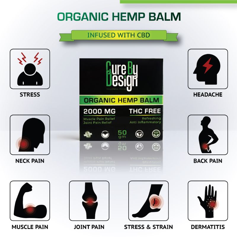 Orgenik: Organic Hemp Balm 2000mg CBD from the brand Cure By Design