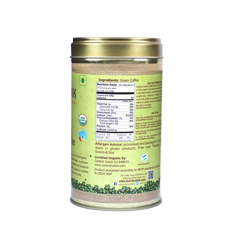 Orgenik: Green Coffee from brand Just Organik