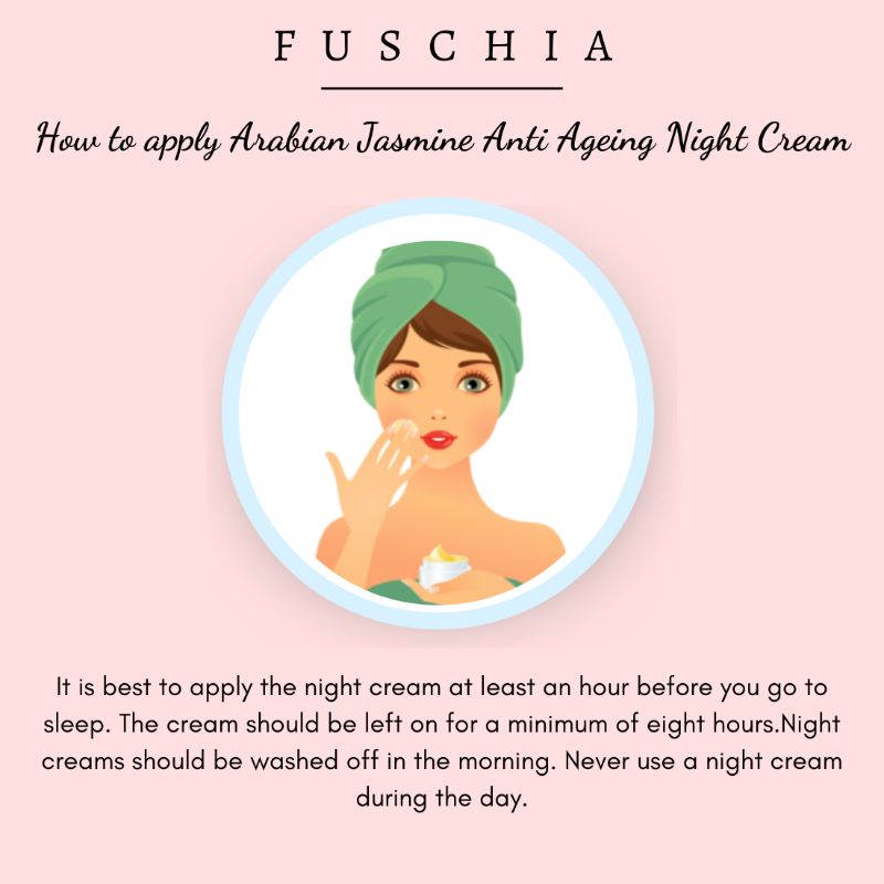 Orgenik: Arabian Jasmine Anti - Ageing Night Cream from the brand Fuschia 