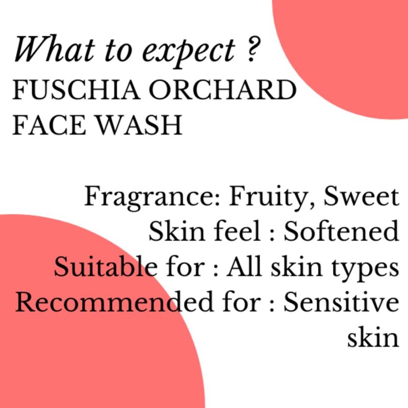 Orgenik: Orchard Red Apple Soap Free Face Wash from the brand Fuschia 