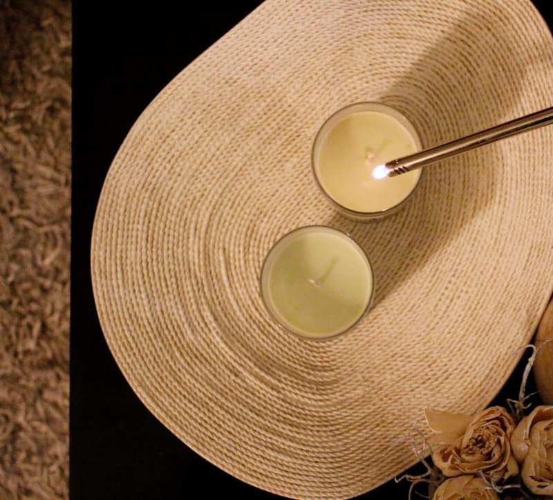 Orgenik: Shop Natural Body Serum Candles with Hemp Extract | (Bergamot & Violet) from brand N1rvana Organics