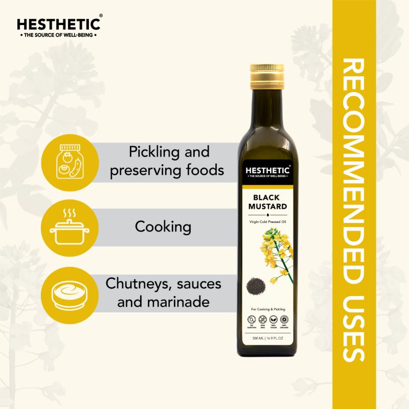 Orgenik: Organic Virgin Cold-Pressed Black Mustard Seed Oil from the brand Hesthetic