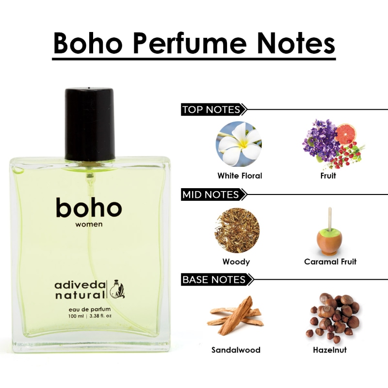 Orgenik: Shop Boho Perfume For Women - Sweet & Woody Fragrances Eau de Parfum from the brand Adiveda Naturals
