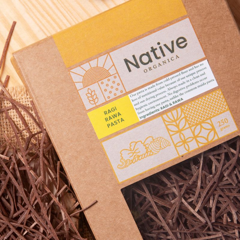 Orgenik: Organic Whole Grain Noodles (Ragi Rawa) from the brand Native Organica 