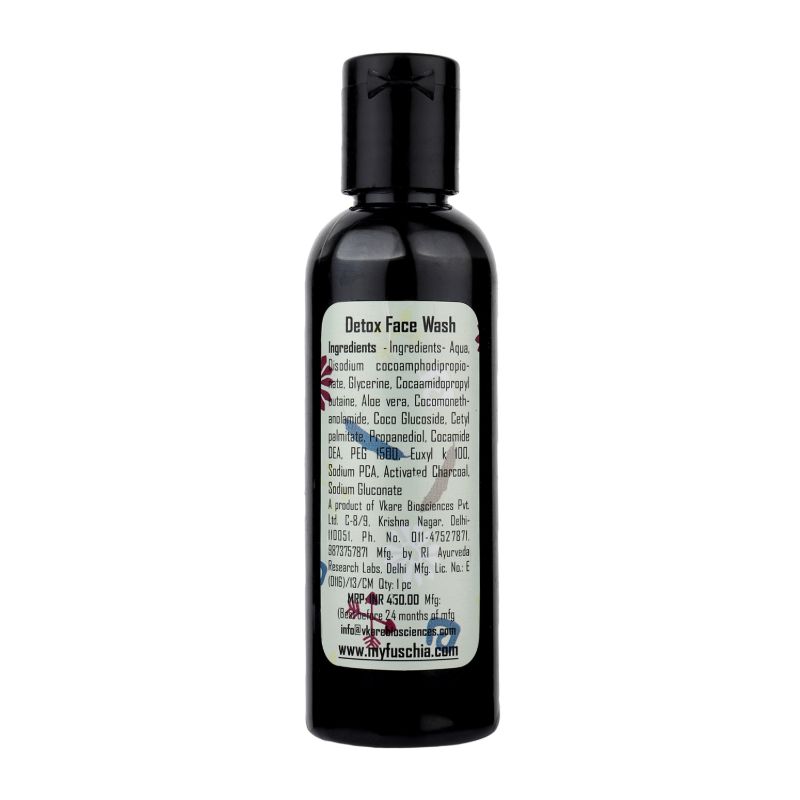 Orgenik: Detox Activated Charcoal Soap Free Face Wash from the brand Fuschia 