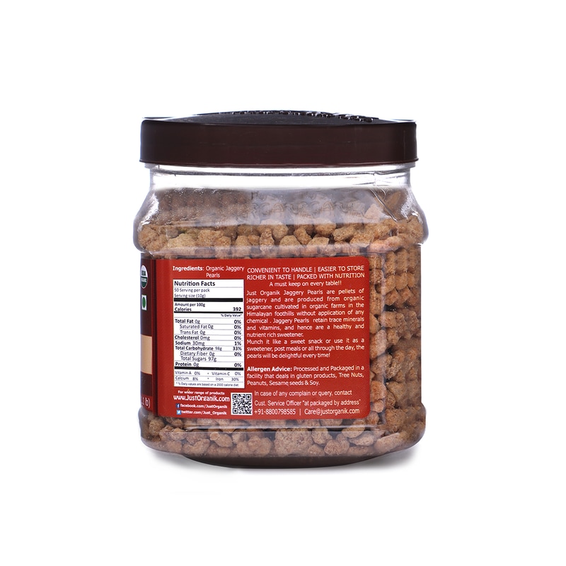 Orgenik: Jaggery Pearls from brand Just Organik