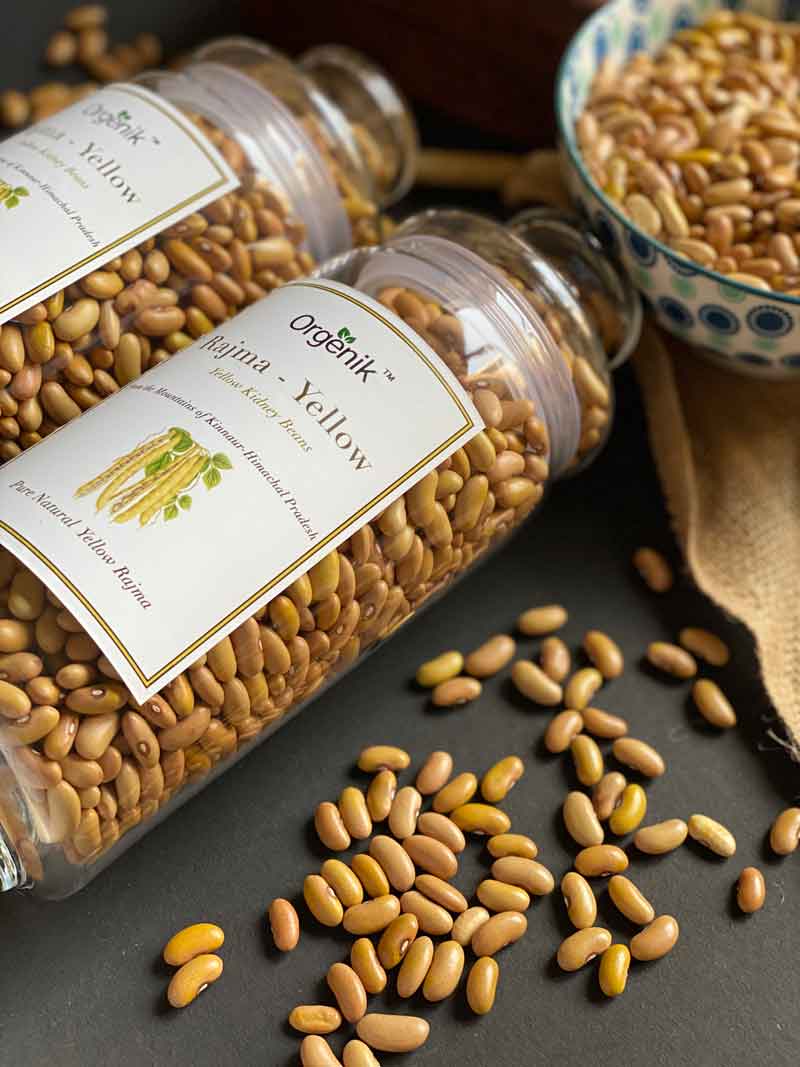 Orgenik: Shop Natural Rajma - Yellow (Kidney Beans) - Kinnaur from the brand Orgenik