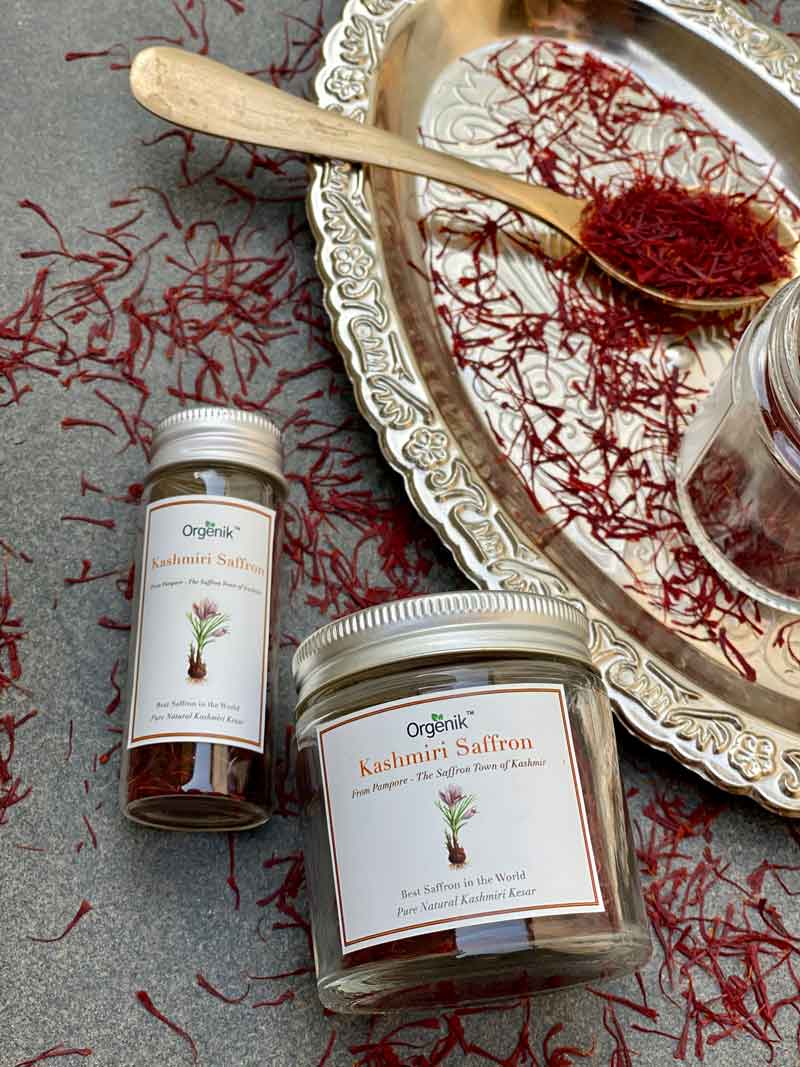 Orgenik: Shop Natural Kashmiri Saffron (Kesar) - Pampore from the brand Orgenik