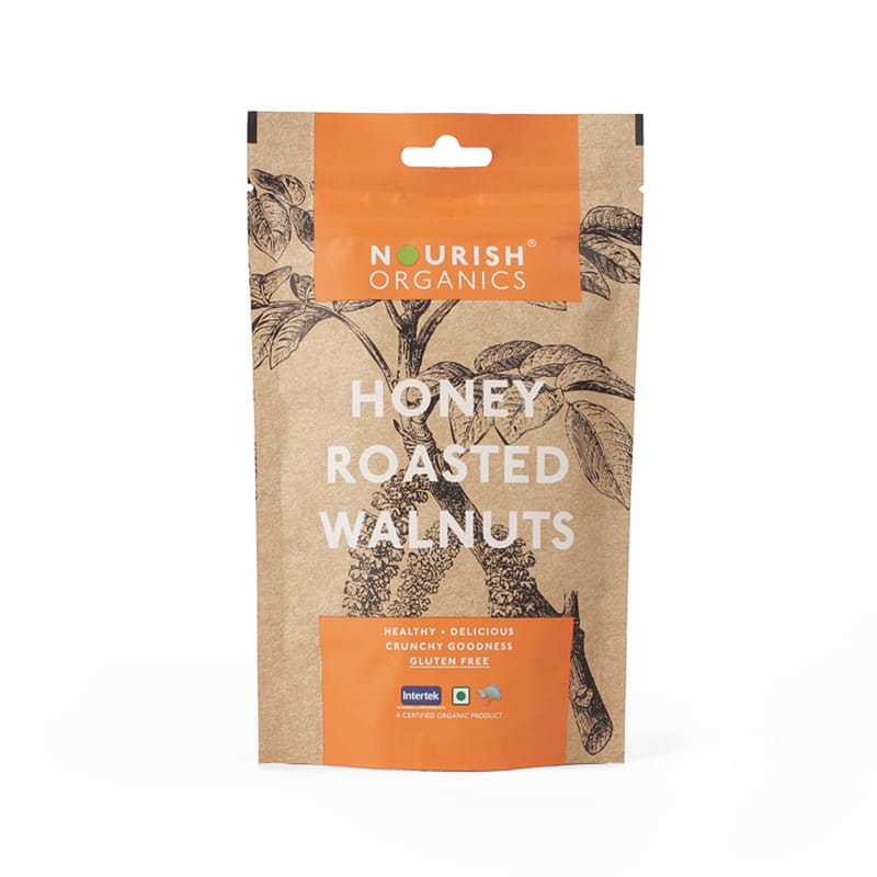 Orgenik: Shop Honey Roasted Walnuts from the brand Nourish Organics