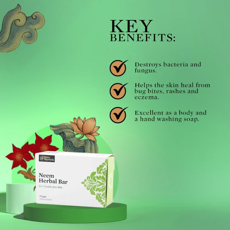Orgenik: Neem herbal Bar from brand Bipha Ayurveda