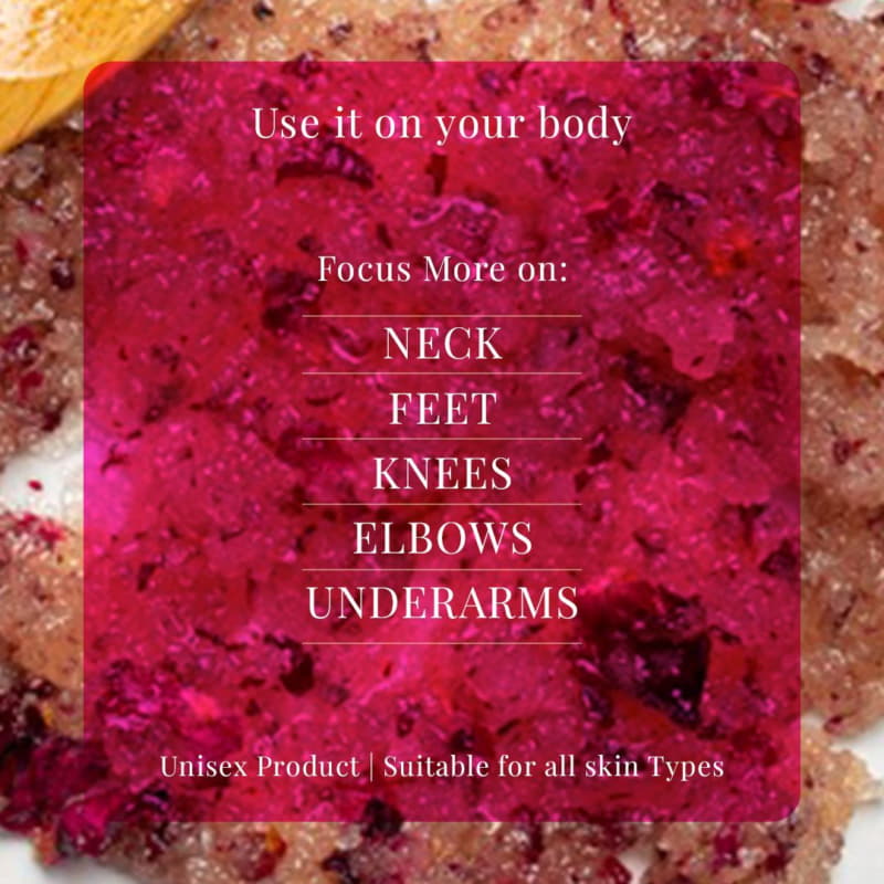 Orgenik: Shop Rose Body Scrub With Shea Butter from brand Samisha