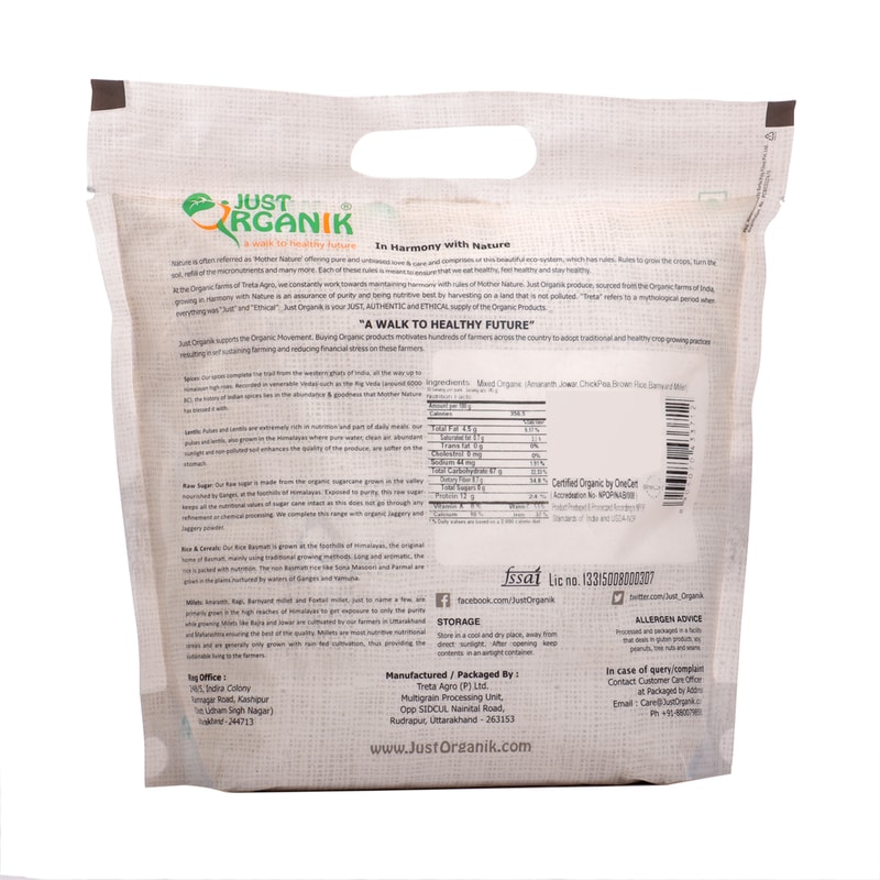 Orgenik: Gluten Free Chapati Flour from brand Just Organik