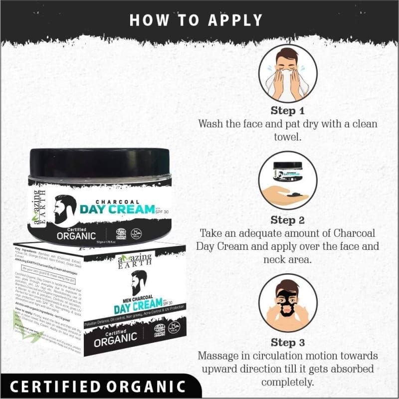 Orgenik: Shop Charcoal Day Cream from the brand AMAzing EARTH Vegetal