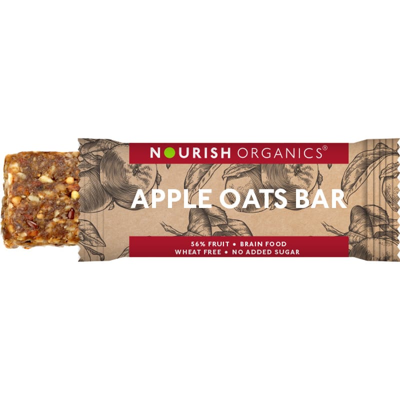 Orgenik: Shop Apple Oats Bar (Pack of 6) from the brand Nourish Organics