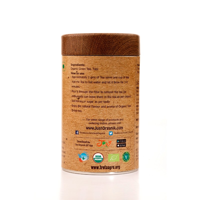 Orgenik: Tulsi-Green Tea from brand Just Organik