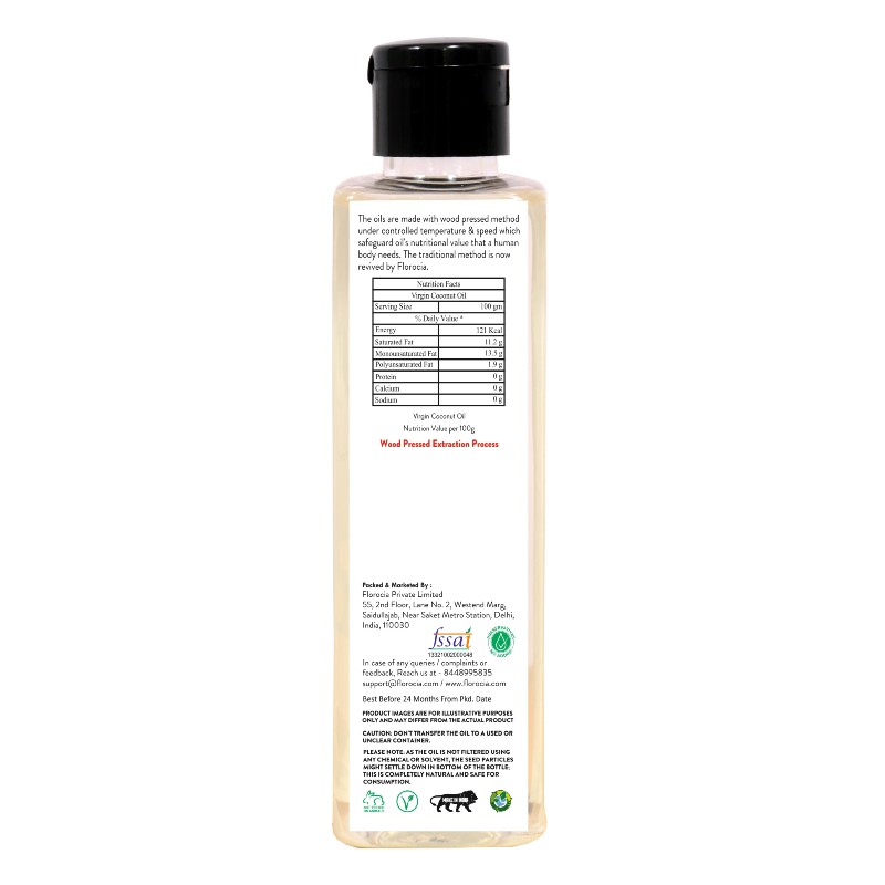 Orgenik: Virgin Cold Pressed Coconut Oil (Plastic Bottle) from brand Florocia