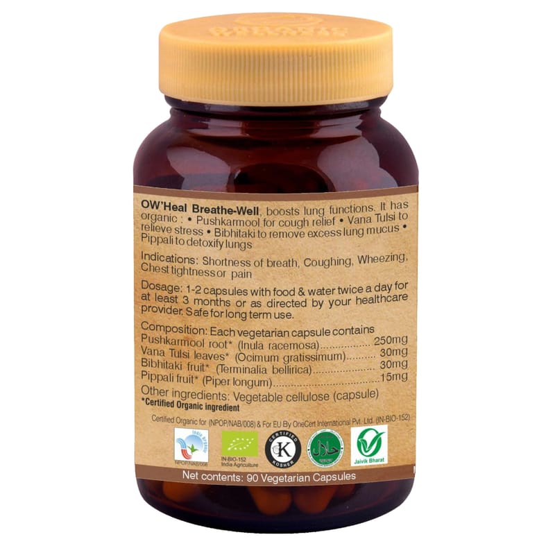 Orgenik: Shop Breath-Well 90 Capsules from the brand Organic Wellness