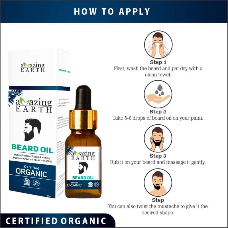 Orgenik: Shop Beard Oil from the brand AMAzing EARTH Vegetal