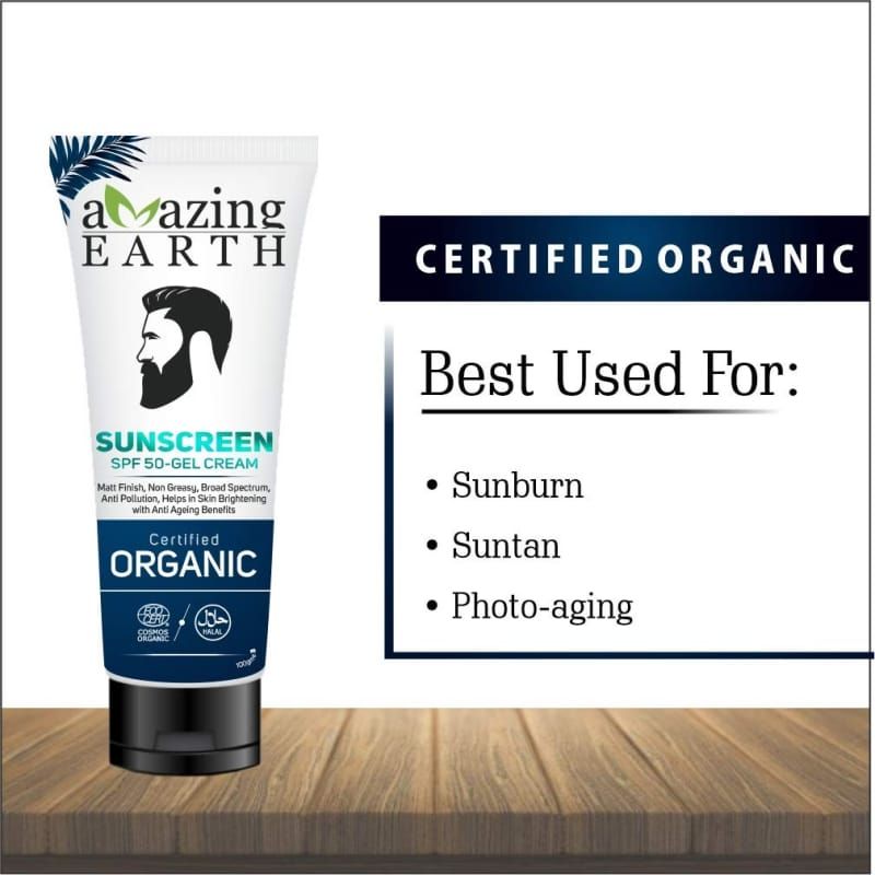 Orgenik: Shop Sunscreen Spf 50 Gel Cream from the brand AMAzing EARTH Vegetal