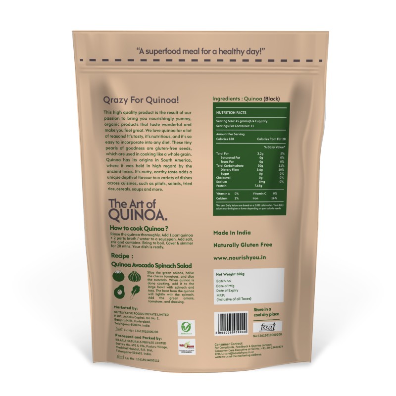 Orgenik: Black Quinoa from brand Nourish You