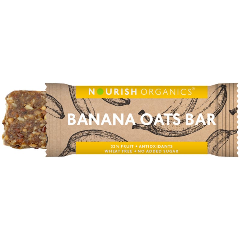 Orgenik: Shop Banana Oats Bar (Pack of 6) from the brand Nourish Organics