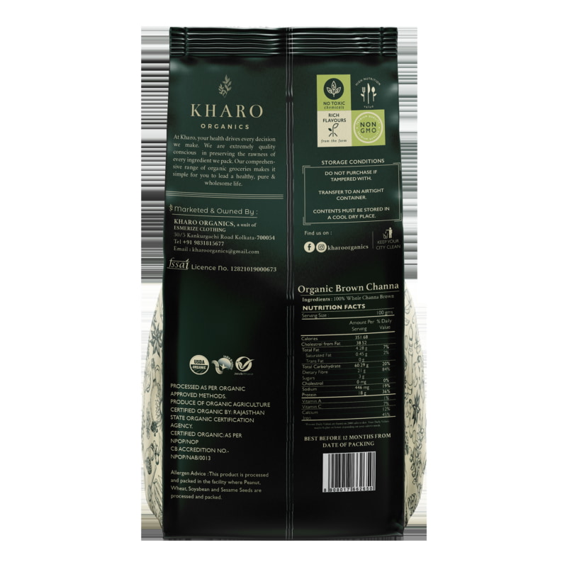 Orgenik: Shop Organic Brown Channa from the brand Kharo Organics