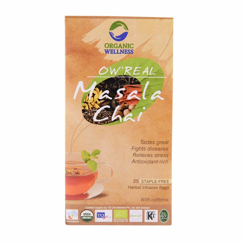 Orgenik: Shop Masala Chai 25 Teabags from the brand Organic Wellness