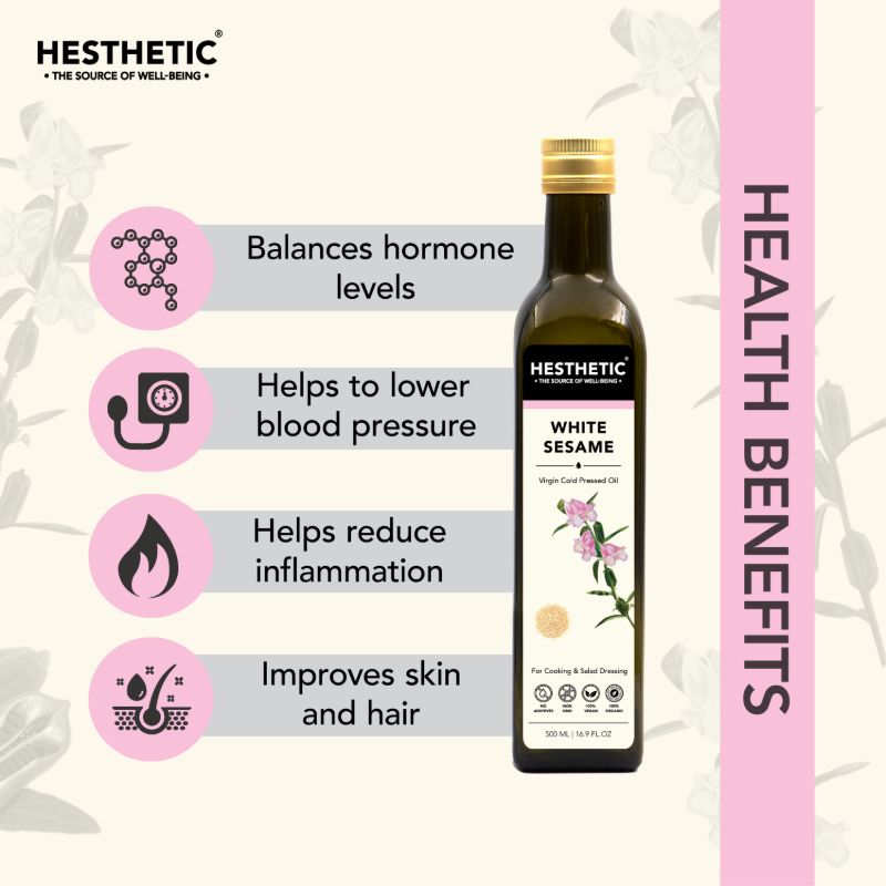 Orgenik: Organic Virgin Cold-Pressed White Sesame Seed Oil from the brand Hesthetic