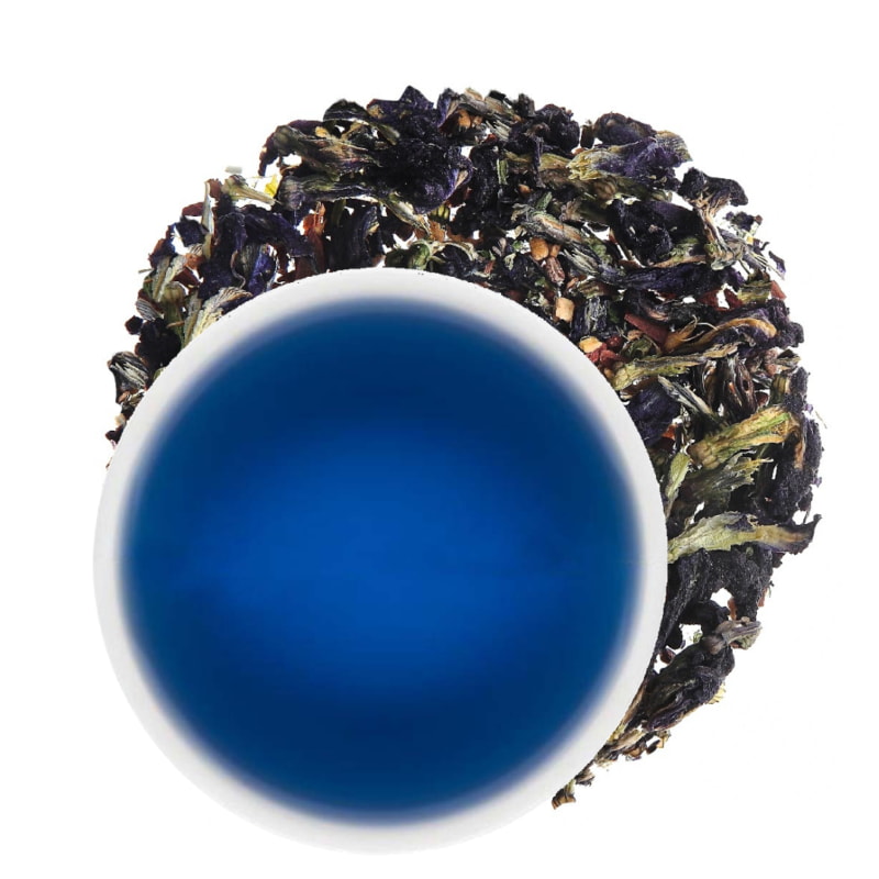 Orgenik: Shop Blue Masala Tea | (Loose floral tea) from brand Teaology