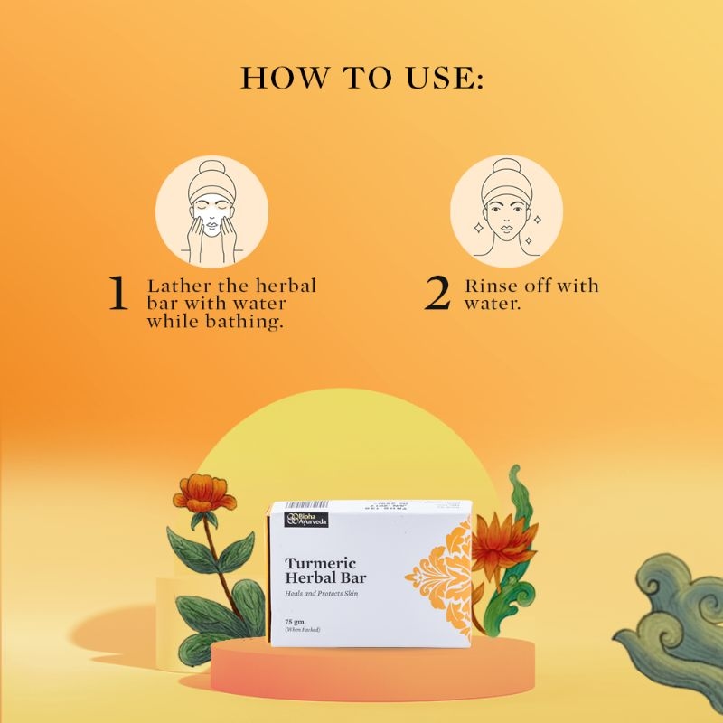 Orgenik: Turmeric Herbal Bar from brand Bipha Ayurveda