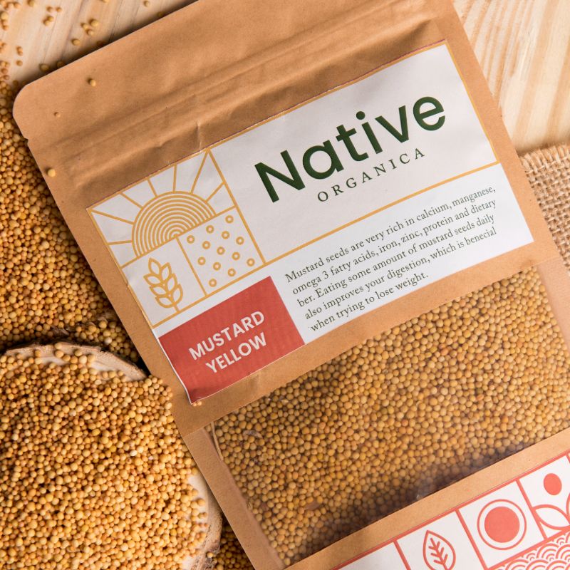 Orgenik: Mustard Seeds Yellow from the brand Native Organica 