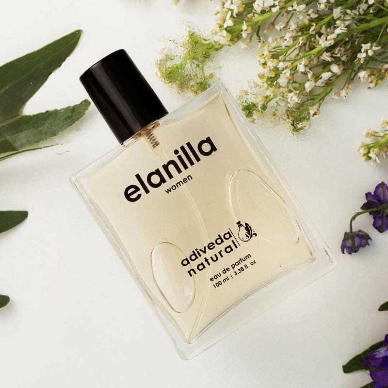 Orgenik: Shop Elanilla Perfume For Women - Sweet Ambary & Caramel Eau de Parfum from the brand Adiveda Naturals
