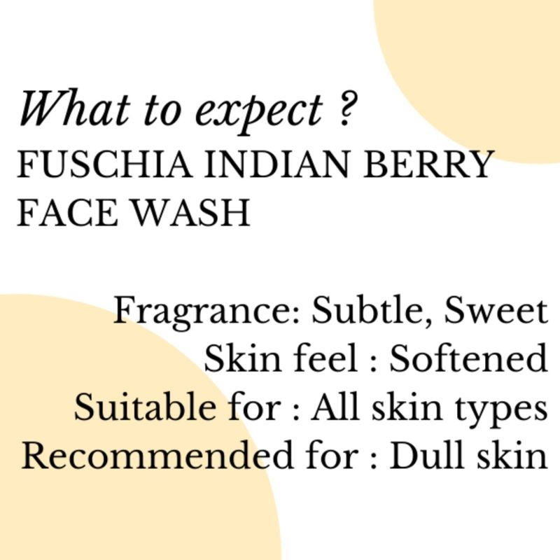 Orgenik: Indian Berry Mulberry Soap Free Face Wash from the brand Fuschia 