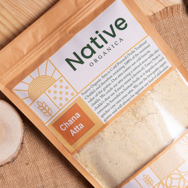 Orgenik: Cold Pressed Chana Atta from the brand Native Organica 