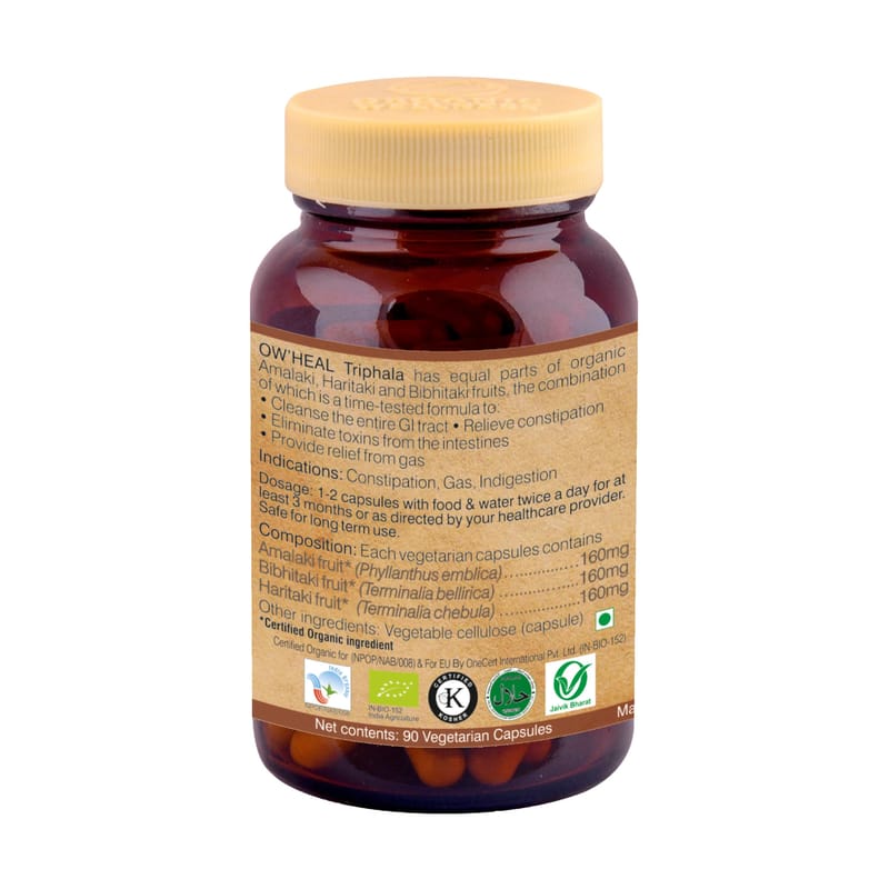 Orgenik: Shop Triphala 90 Capsules from the brand Organic Wellness