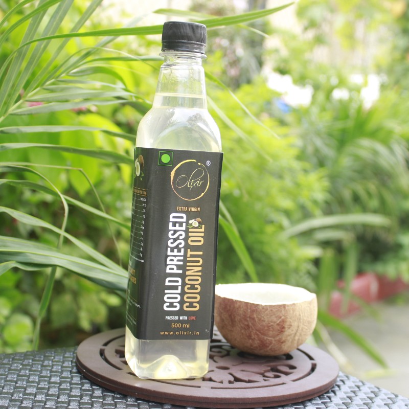 Buy Cold Pressed Coconut Oil from the brand Olixir Gourmet Oils on Orgenik
