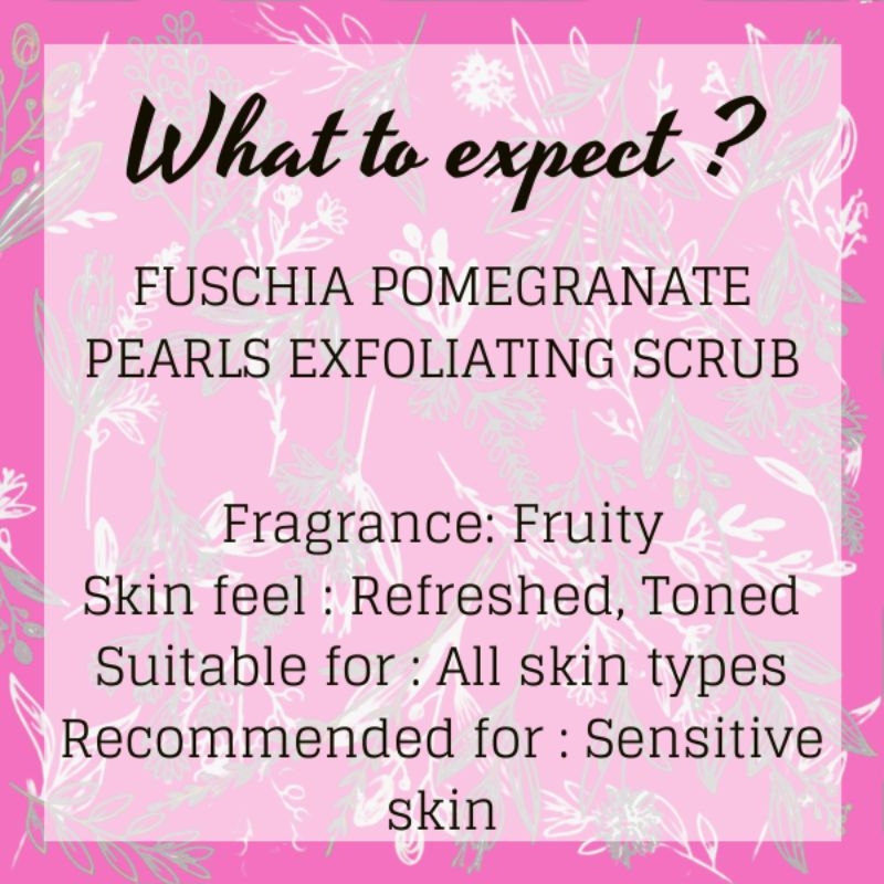 Orgenik: Pomegranate Pearls Face & Body Exfoliating Scrub from the brand Fuschia 