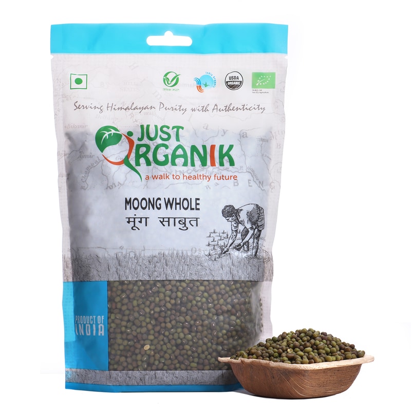 Orgenik: Moong Whole from brand Just Organik