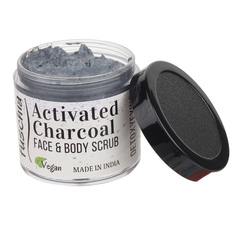 Orgenik: Activated Charcoal Face & Body Detoxifying Scrub from the brand Fuschia 