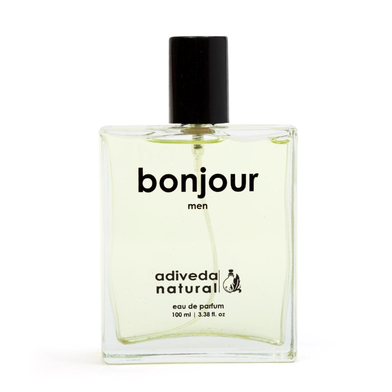 Orgenik: Shop Bonjour Perfume - Fresh Woody Fragrance Eau de Parfum - Men from the brand Adiveda Naturals