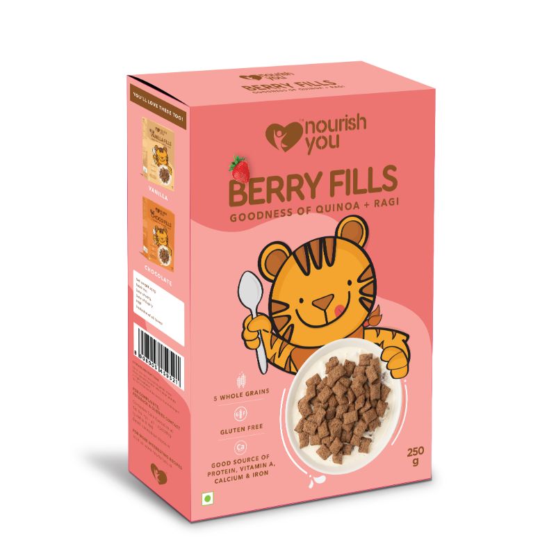 Orgenik: Stawberry Fills Quinoa-Ragi from brand Nourish You